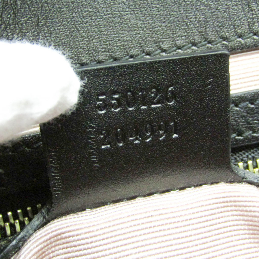 GUCCI Authentic Black Leather Shoulder Bag - Picture 13 of 14
